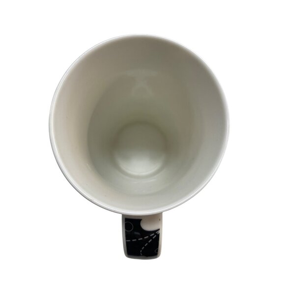 Maxwell & Williams Daisy May Fine China Mug Black & White Floral Pattern Dishwas - Picture 5 of 7